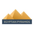 Egypt. Tourism. Travelling illustration. Modern flat design. Egypt travel. Pyramid.