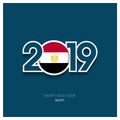 2019 Egypt Typography, Happy New Year Background Royalty Free Stock Photo