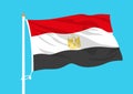 Egypt flag waving