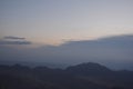 Egypt. View from Mount Sinai in the morning at sunrise.