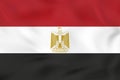 Egypt waving flag. Egypt national flag background texture Royalty Free Stock Photo