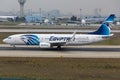 Egyptair Boeing 737-800 Royalty Free Stock Photo