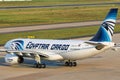 EgyptAir Cargo plane at Koln Bonn Airport CGN