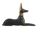 Egyptian Anubis Statue Isolated