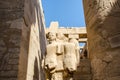 Egyptian Art. Ancient sculpture in the Karnak Temple Royalty Free Stock Photo