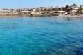 Egyptian beach at sunny day, Hurghada Royalty Free Stock Photo