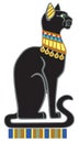 Egyptian black cat