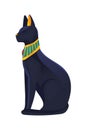 egyptian black cat statue