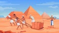 Egyptian building pyramids. Ancient construction pyramid slavery work, egypt slave labor, old africa architecture