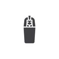 Egyptian Canopic jar vector icon Royalty Free Stock Photo
