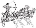 Egyptian chariot Royalty Free Stock Photo