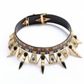 Egyptian Choker: Black And Gold Pharaohess Inspired Necklace Royalty Free Stock Photo