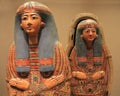 Egyptian colorful wooden painted sarcophagi
