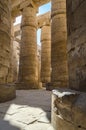 Egyptian columns. Luxor Royalty Free Stock Photo