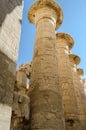 Egyptian columns. Luxor Royalty Free Stock Photo