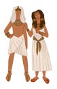 Egyptian couple, man and woman, ancient egypt