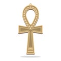 Egyptian Cross with Handle, Ankh Symbol. Vector Icon Royalty Free Stock Photo