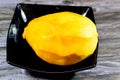 Egyptian cultivar fresh mango fruit called Beid El Agl large mangoes, commonly used in fresh juice, mango is an edible stone fruit