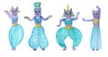 Egyptian dancing cats