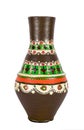 Egyptian decorated colorful pottery vessel (arabic: Kolla) Royalty Free Stock Photo