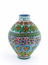 Egyptian decorated colorful pottery vessel Kolla Royalty Free Stock Photo