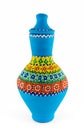 Egyptian decorated colorful pottery vessel (Kolla) Royalty Free Stock Photo