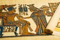 Egyptian drawings on scroll Royalty Free Stock Photo