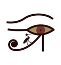 Egyptian eye icon sign on white background Royalty Free Stock Photo