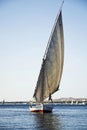 Egyptian Fellukahs on the Nile Royalty Free Stock Photo