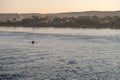 Egyptian Fisherman on the Nile River Royalty Free Stock Photo