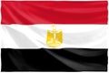 Egyptian flag Royalty Free Stock Photo