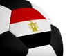 Egyptian Flag - Football Royalty Free Stock Photo