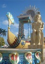 Egyptian float at cuban carnival