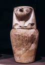 Egyptian funeral urn in the form of an owl