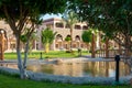 Egyptian garden with palm trees in hotel SUNRISE Mamlouk Palace Resort
