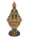 Egyptian God Horus Statue Isolated