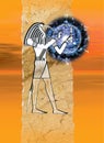 Egyptian God Thoth Royalty Free Stock Photo