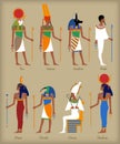 Egypťan bohové ikony 