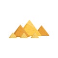 Egyptian great pyramids, attractions of Egypt vector Illustration