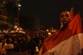 Egyptian guy hold egypt flag Egyptian revolution Royalty Free Stock Photo