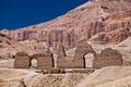 Hieroglyphics and Facades of Buildings in Egypt Royalty Free Stock Photo