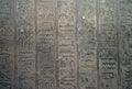 Egyptian Hieroglyph Wall Inscription Background