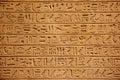Egyptian hieroglyphics Royalty Free Stock Photo