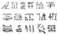 Egyptian hieroglyphs