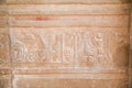 Egyptian hieroglyphs in Kom Ombo Temple Royalty Free Stock Photo