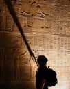 Egyptian Hieroglyphs. Philae Temple Royalty Free Stock Photo