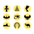 Egyptian icons set.