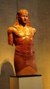 Egyptian influence in striding statue of Antinous