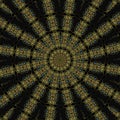 Egyptian kaleidoscope mandala Royalty Free Stock Photo