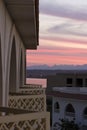 Egyptian landscape. African country. Sunset.